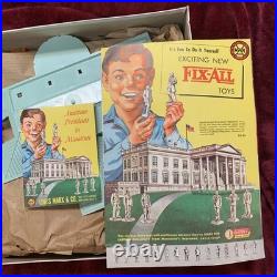 Vintage 1960s Marx White House Playset Plastic Display Complete withBox Unbuilt