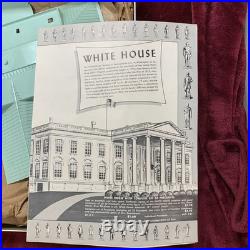 Vintage 1960s Marx White House Playset Plastic Display Complete withBox Unbuilt