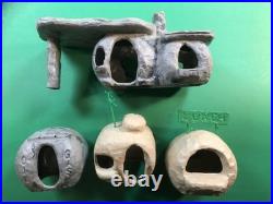 Vintage 1961 Flintstones Play Set No. 4762 + Background + 11 Standees
