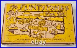 Vintage 1961 MARX The Flintstones Play Set No 4672 w Box Near Complete Original