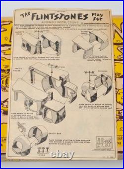 Vintage 1961 MARX The Flintstones Play Set No 4672 w Box Near Complete Original Vintage 1961 MARX The Flintstones Play Set No 4672 w Box Near Complete Original