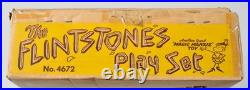 Vintage 1961 MARX The Flintstones Play Set No 4672 w Box Near Complete Original Vintage 1961 MARX The Flintstones Play Set No 4672 w Box Near Complete Original
