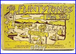 Vintage 1961 Marx Flintstones Bedrock City Village Hanna-Barbera withBox & Insert