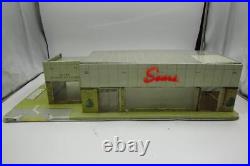 Vintage 1961 Marx Sears Shopping / Automotive Center #5980 Tin Litho Toy Playset