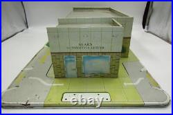 Vintage 1961 Marx Sears Shopping / Automotive Center #5980 Tin Litho Toy Playset