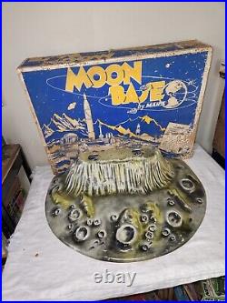 Vintage 1962 MARX Operation Moon Base Moon Terrain with Box