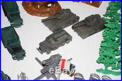 Vintage 1963 MARX EUROPEAN WWII BATTLEGROUND PLAYSET with play mat, 560+ Pieces