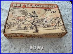 Vintage 1963 Marx Battleground Army Playset 4754 in Original Box. 110 Pieces