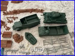 Vintage 1963 Marx Battleground Army Playset 4754 in Original Box. 110 Pieces