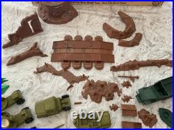 Vintage 1963 Marx Battleground Army Playset 4754 in Original Box. 110 Pieces