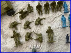 Vintage 1963 Marx Battleground Army Playset 4754 in Original Box. 110 Pieces