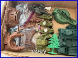 Vintage 1963 Marx Battleground Army Playset 4754 in Original Box. 110 Pieces