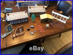 Vintage 1963 Marx Sears Battle Of The Blue And Gray Play Set
