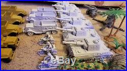 Vintage 1963 Marx WW 2 Desert Fox Toy Soldier Army Tanks Military Tanks BOX