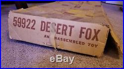 Vintage 1963 Marx WW 2 Desert Fox Toy Soldier Army Tanks Military Tanks BOX