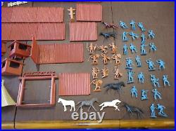 Vintage 1964 Marx Fort Apache Play Set Cavalry Soldiers & Indians RARE