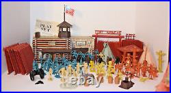 Vintage 1964 Marx Fort Apache Playset