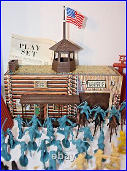 Vintage 1964 Marx Fort Apache Playset