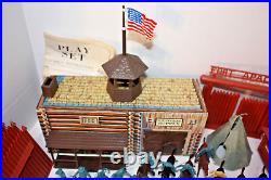 Vintage 1964 Marx Fort Apache Playset