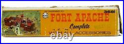 Vintage 1964 Marx Fort Apache U. S. Cavalry Frontiersman Indians Playset withBox