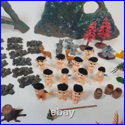 Vintage 1965 Marx Troll Village Miniature Playset D511 Figures Animals Vintage 1965 Marx Troll Village Miniature Playset D511 Figures Animals