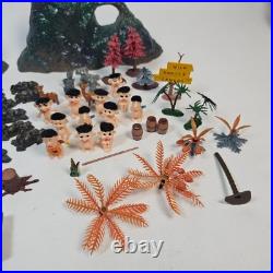 Vintage 1965 Marx Troll Village Miniature Playset D511 Figures Animals