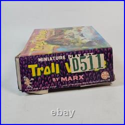 Vintage 1965 Marx Troll Village Miniature Playset D511 Figures Animals