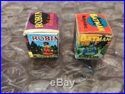 Vintage 1966 Marx Batman & Robin ROLYKINS COMPLETE IN BOX SCARCE LOOK