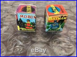 Vintage 1966 Marx Batman & Robin ROLYKINS COMPLETE IN BOX SCARCE LOOK