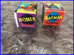 Vintage 1966 Marx Batman & Robin ROLYKINS COMPLETE IN BOX SCARCE LOOK