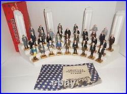 Vintage 1967 Marx Complete Presidents Set of 36 Painted Plastic Figures Display+