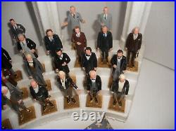 Vintage 1967 Marx Complete Presidents Set of 36 Painted Plastic Figures Display+