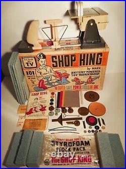 Vintage 1967 Marx Playset Shop King In Original Box With Manual 98% Complete