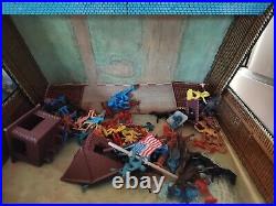 Vintage 1968 Louis Marx Fort Apache Carry All Play Set Style 4685
