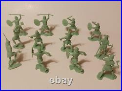 Vintage 1968 Marx Fighting Knights Carry All Action Playset 4635 and Accessories