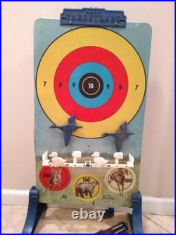 Vintage 1968 Marx Targetland Rifle Range Tin Target Shooting Game With Box