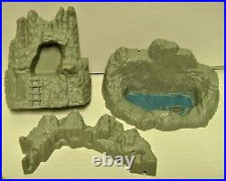 Vintage 1970's Marx Prehistoric Dinosaurs Cavemen Mountain 3D Playset withBox