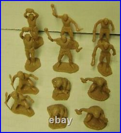 Vintage 1970's Marx Prehistoric Dinosaurs Cavemen Mountain 3D Playset withBox