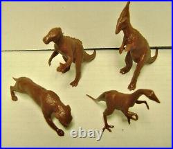 Vintage 1970's Marx Prehistoric Dinosaurs Cavemen Mountain 3D Playset withBox