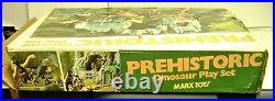 Vintage 1970's Marx Prehistoric Dinosaurs Cavemen Mountain 3D Playset withBox