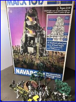 Vintage 1970's Marx Toys Navarone WWII Mountain Battleground Playset In Box