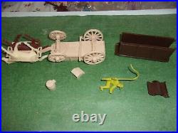 Vintage 1970s Marx Comanche Pass Play Set Wagon With Driver