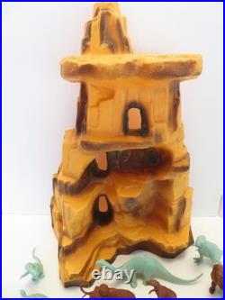 Vintage 1970s Marx Prehistoric Mountain & 25 Marx Dinosaurs 1960s T-Rex Bronto