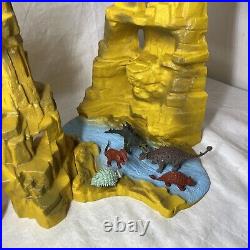 Vintage 1970s Marx Prehistoric Mountain Terrain One Million BC Dinosaur PlaySet