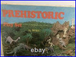 Vintage 1971 Marx Prehistoric Dinosaurs Play Set #3398 48 Pieces Total