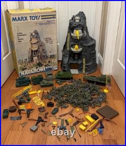 Vintage 1974 Marx Navarone Play Set 3412 with Box Army Figures Close To Complete Vintage 1974 Marx Navarone Play Set 3412 with Box Army Figures Close To Complete