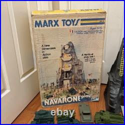 Vintage 1974 Marx Navarone Play Set 3412 with Box Army Figures Close To Complete Vintage 1974 Marx Navarone Play Set 3412 with Box Army Figures Close To Complete