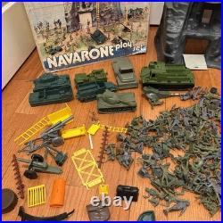 Vintage 1974 Marx Navarone Play Set 3412 with Box Army Figures Close To Complete