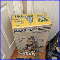 Vintage 1974 Marx Navarone Play Set 3412 with Box Army Figures Close To Complete