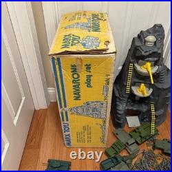 Vintage 1974 Marx Navarone Play Set 3412 with Box Army Figures Close To Complete